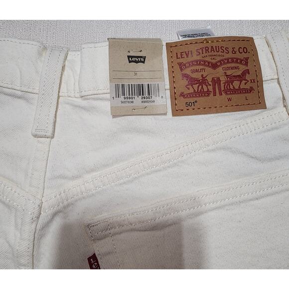 Levi's 501 shorts original 31'' waists a high rise women's - Picture 5 of 7
